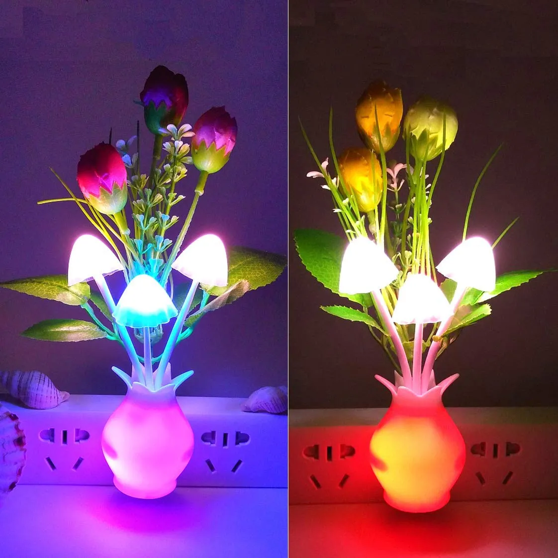 Sensor flower led light