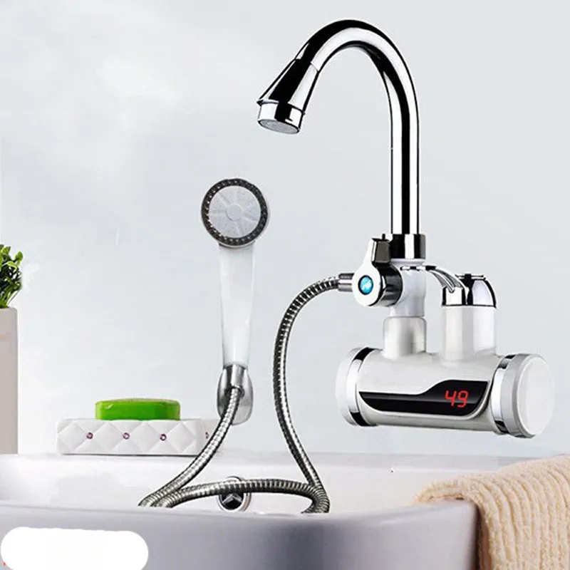 Electric instant hot water tap