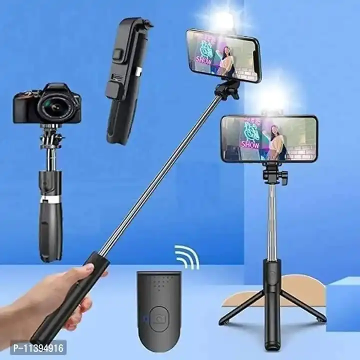Led light Wirless Bluetooth selfie stick