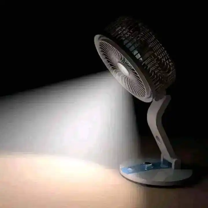 LR fan (Adjustable rechargeable folding fan with led light)
