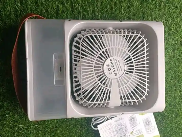 Air cooler fan with mist flow