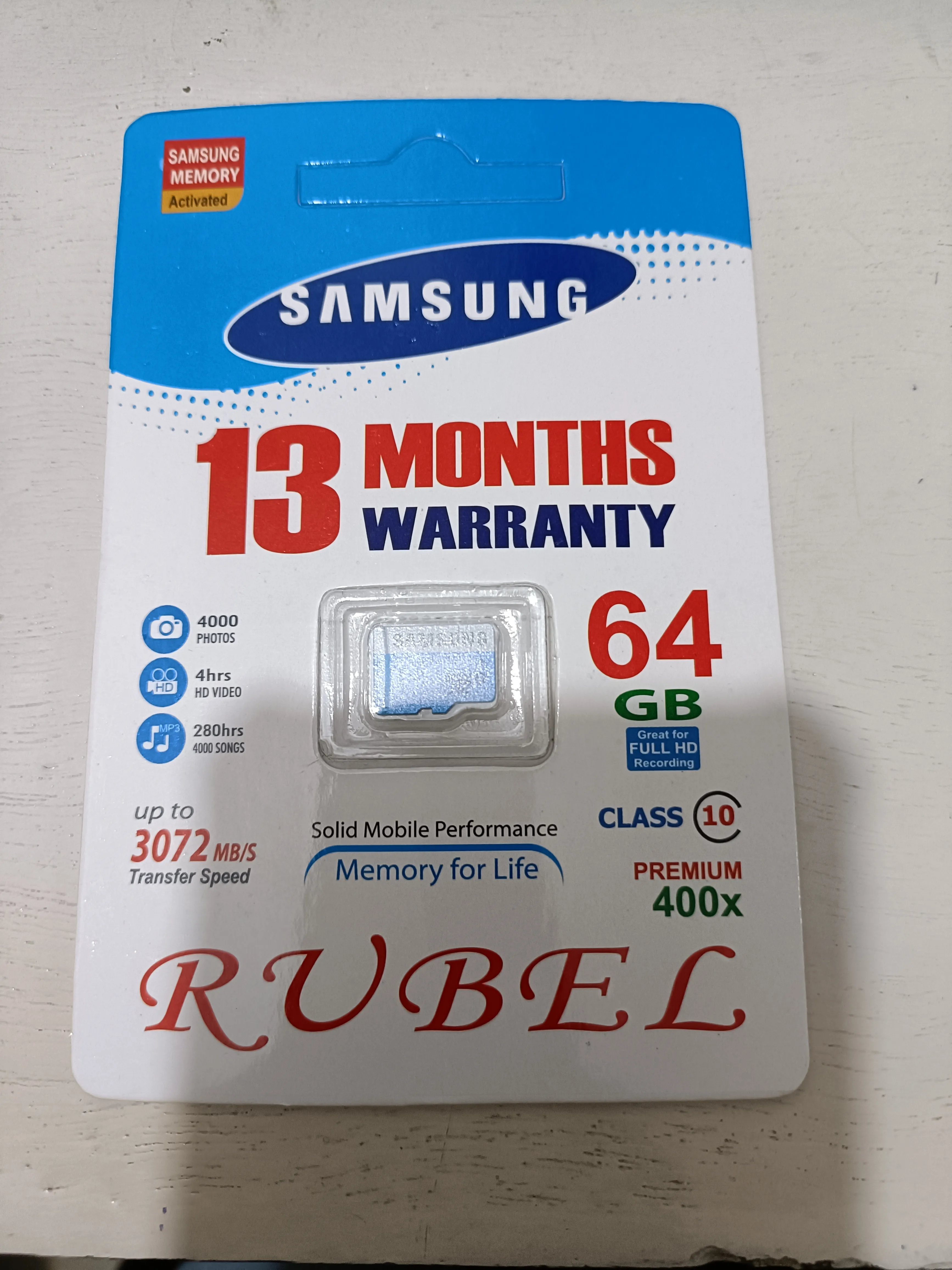64 GB samsung memory card