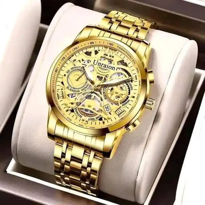 Unraion Stainless Steel Men's Quarts Watches
