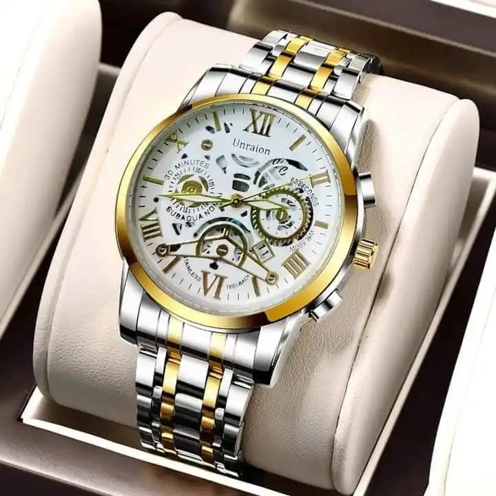 Unraion Stainless Steel Men's Quarts Watches