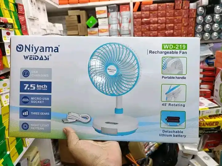 Weidasi WD-219 Portable rechargble Fan