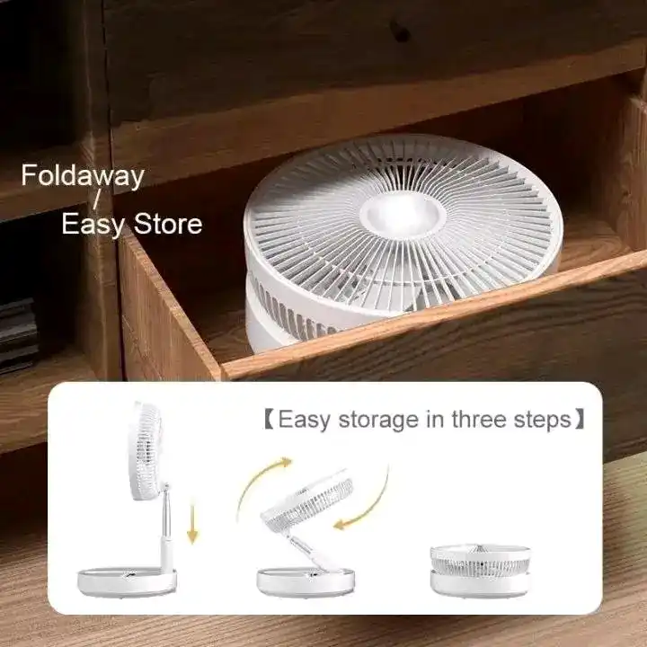 Retractable Rechargeable Table Fan