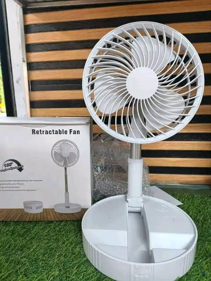 Retractable Rechargeable Table Fan