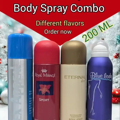 Premium 200ml Body Spray Combo Pack (4 Pcs) Long Lasting Perfume for Men in Bangladesh